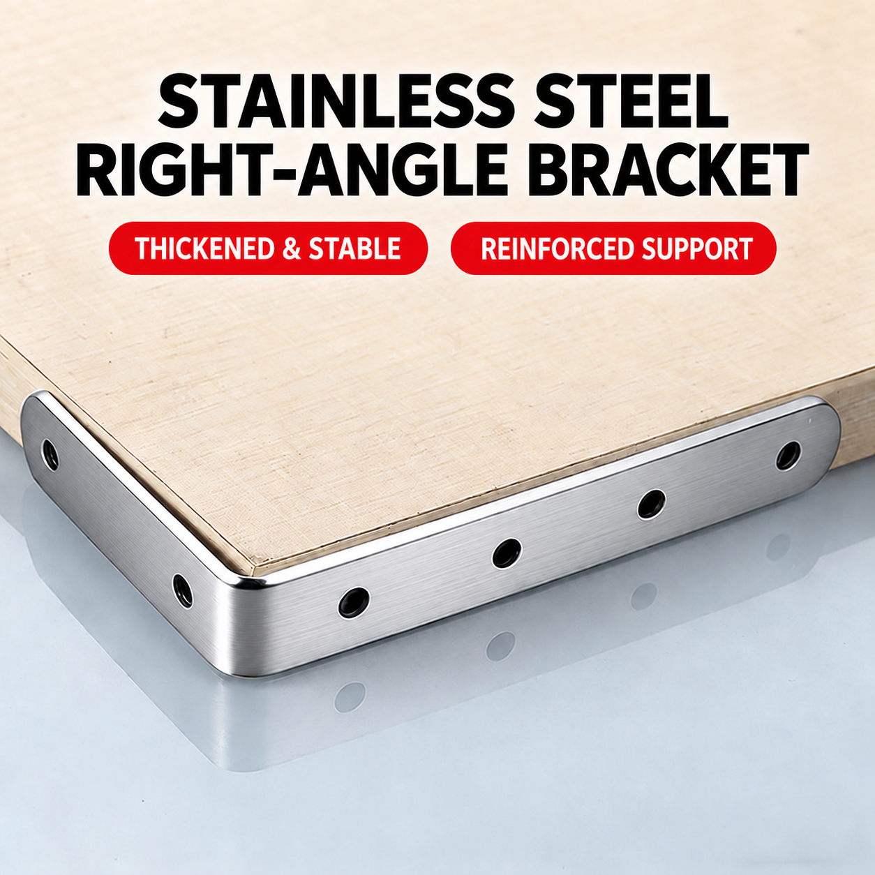 Stainless Steel Right-Angle Brackets & Mending Plates