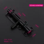 3.5 inch, matte black, no lock hole — BB-927988649487-35B