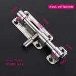 4 inch, bright silver, with lock hole — BB-927988649487-4S