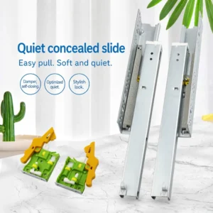 3D-Handle Concealed 3-Section Soft-Close Undermount Slide
