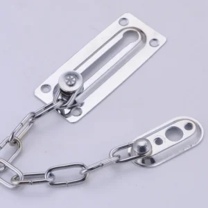 Brushed Silver Door Security Chain
