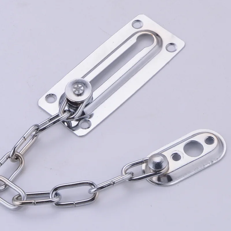 Brushed Silver Door Security Chain