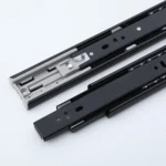 Black Damper, Quiet and Push-to-Open Drawer Slides