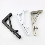 Black, White and Stainless Steel Shelf Brackets