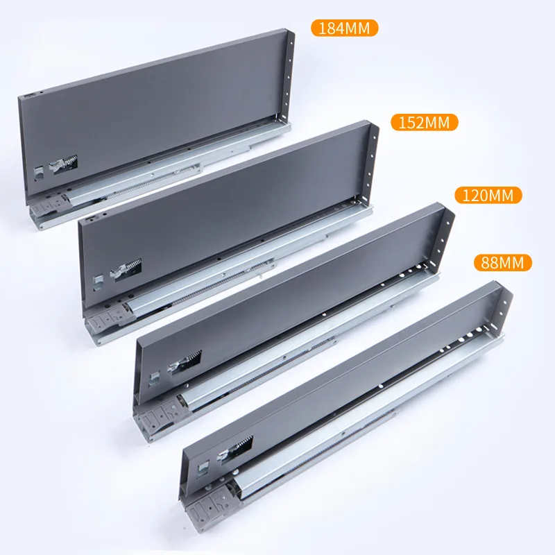 Ultra-thin Damper Saddle Drawer Slide