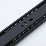 Black Damper, Quiet and Push-to-Open Drawer Slides