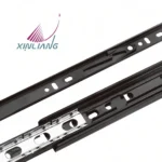 35 mm Extra-Short Black Drawer Slides, 5-8 Inch