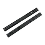 27 mm 2-Section Black Zinc-Plated Keyboard Drawer Slide