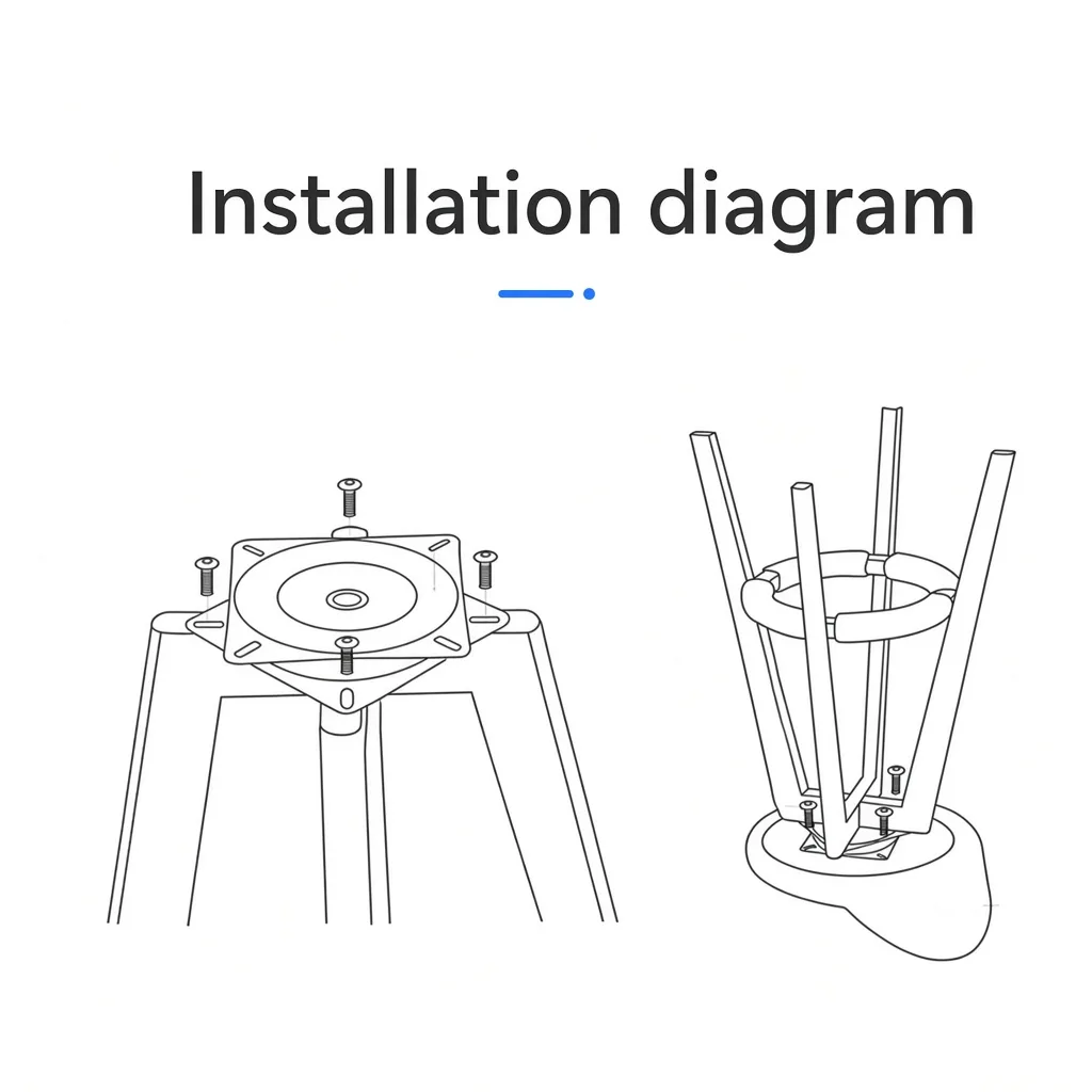 Square Rotating Turntables, 3-12 Inch