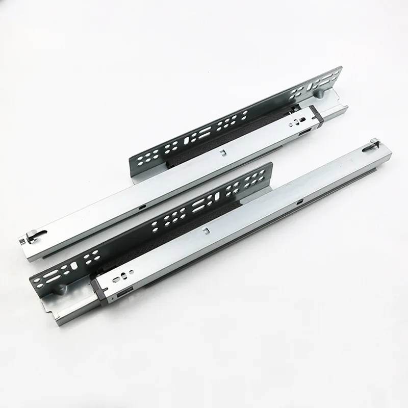 Buffer and Push-to-Open 3-Section Drawer Slides