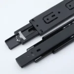 Black Damper, Quiet and Push-to-Open Drawer Slides
