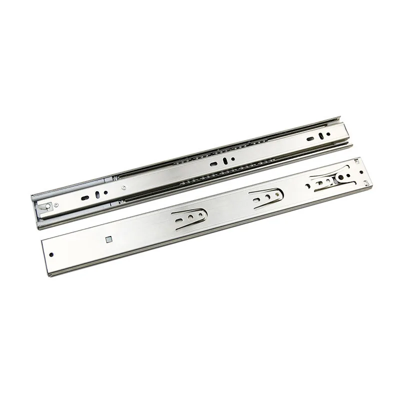 201/304 Stainless Steel 3-Section Drawer Slides