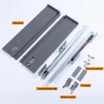Ultra-thin Damper Saddle Drawer Slide