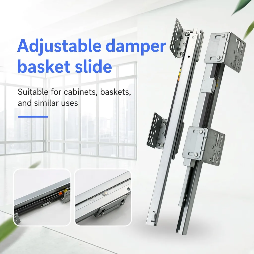Adjustable basket slide