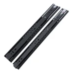 Black Damper, Quiet and Push-to-Open Drawer Slides
