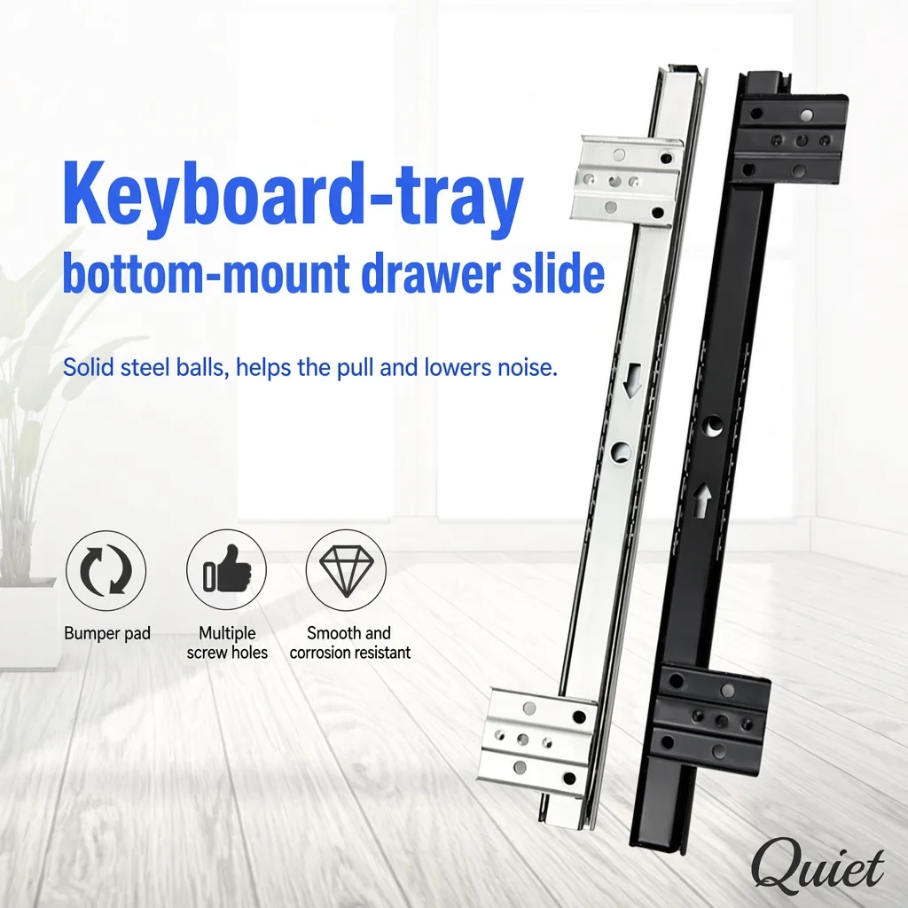 2-Section Keyboard Slides