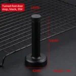 Turned foot, black, 95 mm — DS-688092395648-TF-BK-95