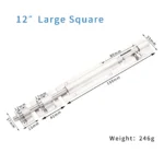 Large square, 12 inch — FB-924593598551-LG-12