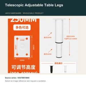 Telescopic Adjustable Table Legs