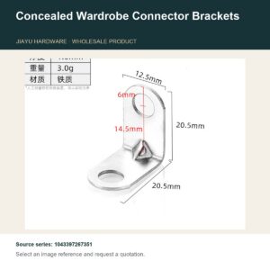 Concealed Wardrobe Connector Brackets