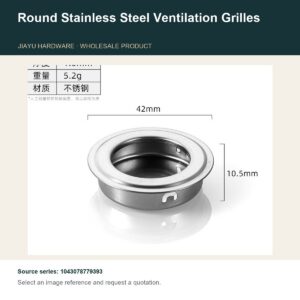Round Stainless Steel Ventilation Grilles