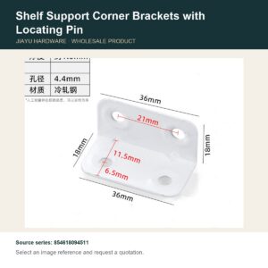 Shelf Support Corner Brackets with Locating Pin