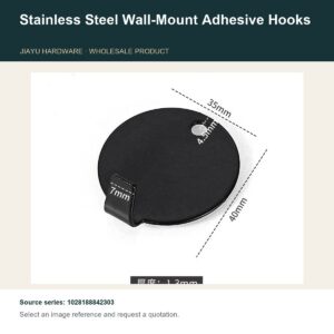 Stainless Steel Wall-Mount Adhesive Hooks