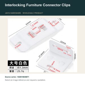 Interlocking Furniture Connector Clips