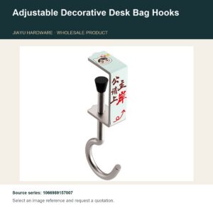 Adjustable Decorative Desk Bag Hooks