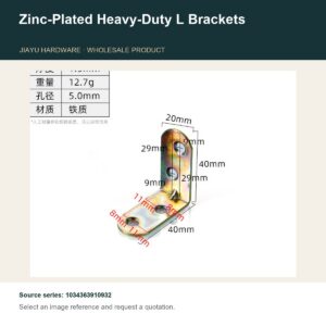Zinc-Plated Heavy-Duty L Brackets