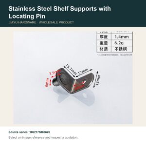 Stainless Steel Shelf Supports with Locating Pin