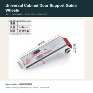 Universal Cabinet Door Support Guide Wheels