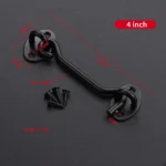 Black, 4 inch — HK-923333120989-BK-4
