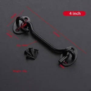 Black and Plain Cabin Hook