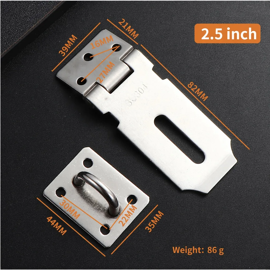 Stainless Steel Hasp and Staple