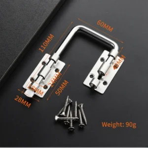 Stainless Steel Right-Angle Door Guard Latch