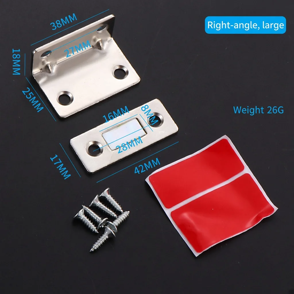 Right-angle, large, brushed silver — MC-925602028463-RL