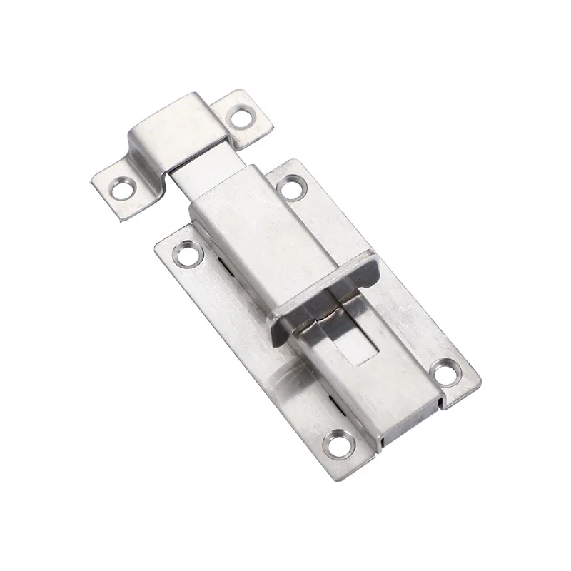 Four-Specification Brushed Silver Slide Bolt