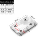 60 × 38 Flat Plate(1.04) · Thickness 1.0 mm · Hole Ø5.0 mm — JY-1688-1025232403144-JHJ-6-29