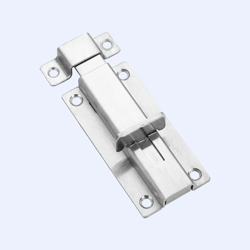 Four-Specification Brushed Silver Slide Bolt