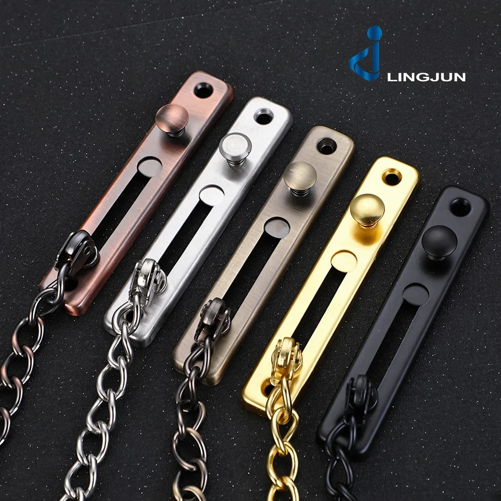 Push-Button Door Security Chain