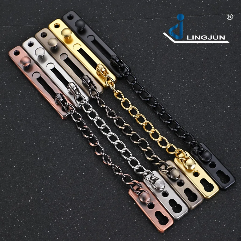 Push-Button Door Security Chain