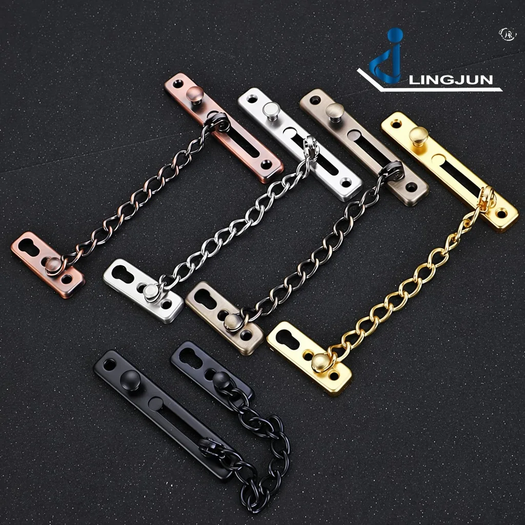Push-Button Door Security Chain