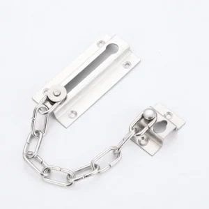 Brushed Silver Slide-Plate Security Chain