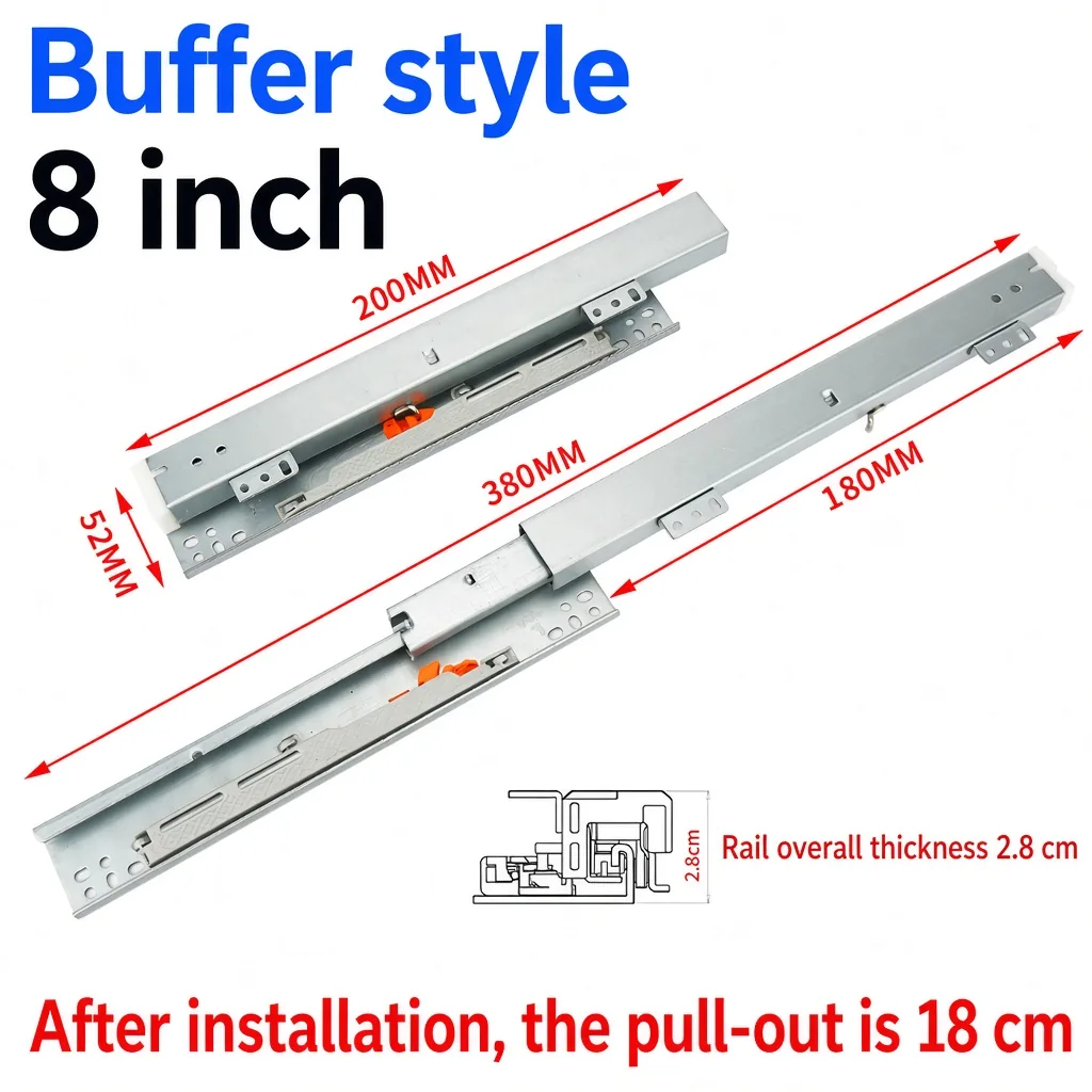 Buffer and Rebound Drawer Slides