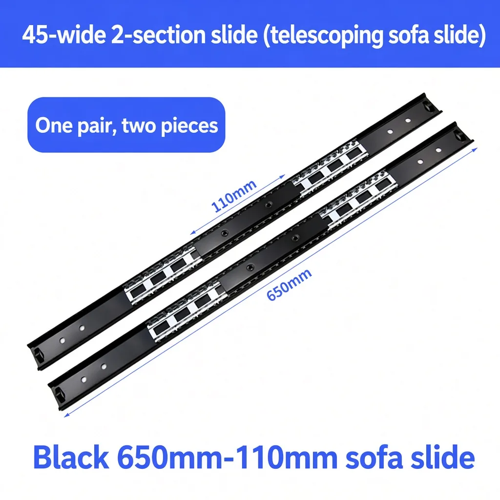 45-Wide 2-Section Telescoping Sofa Slides