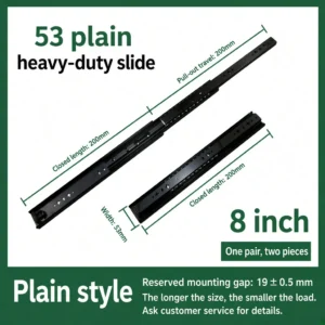 53 Plain Heavy-Duty Slides