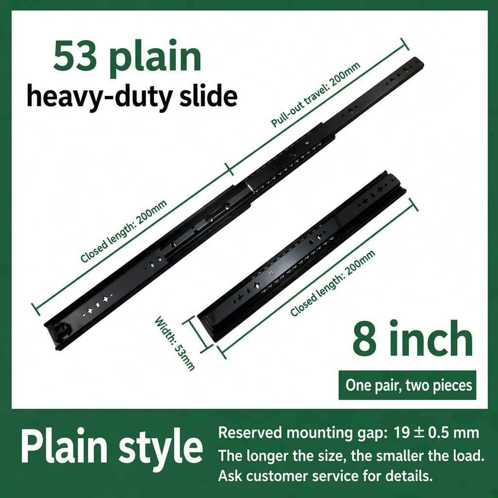 53 Plain Heavy-Duty Slides