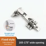 Fixed style. Straight bend (full overlay). 165-175° wide opening. — HG-655674270092-01