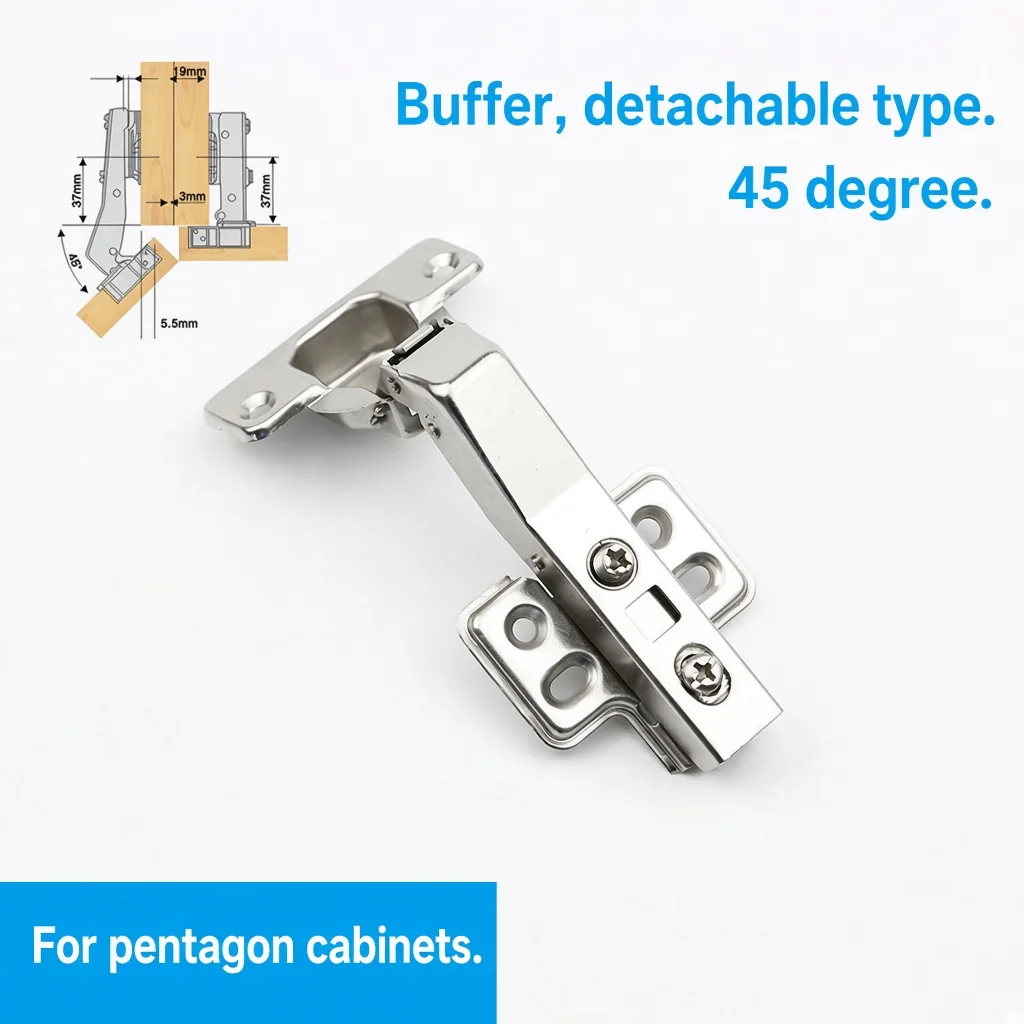Buffer, detachable type, 45 degree — HG-653595978909-02